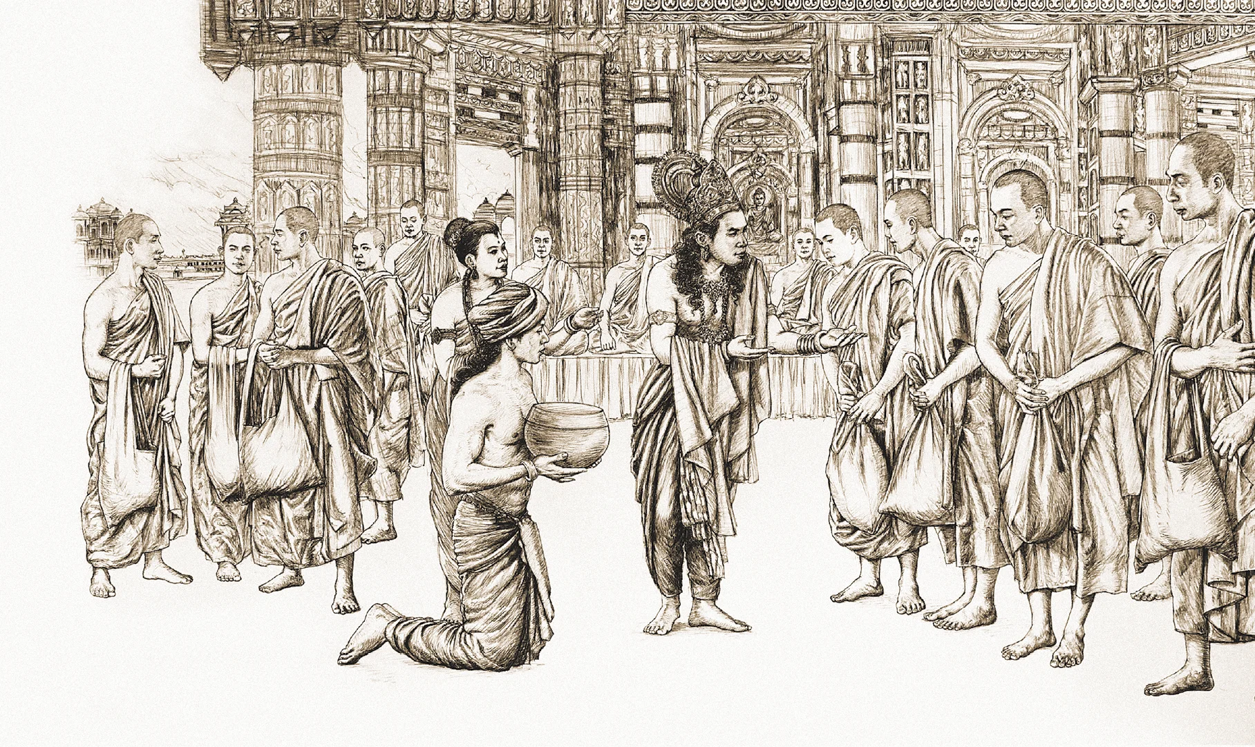 ภาพที่ ๔ — การสังคายนาครั้งที่ ๓ ณ อโศการาม